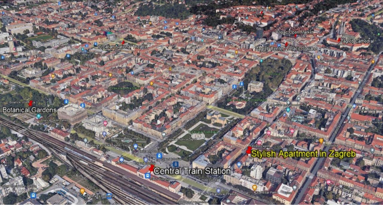 Stylish Apartment In Center Of ซาเกร็บ ภายนอก รูปภาพ