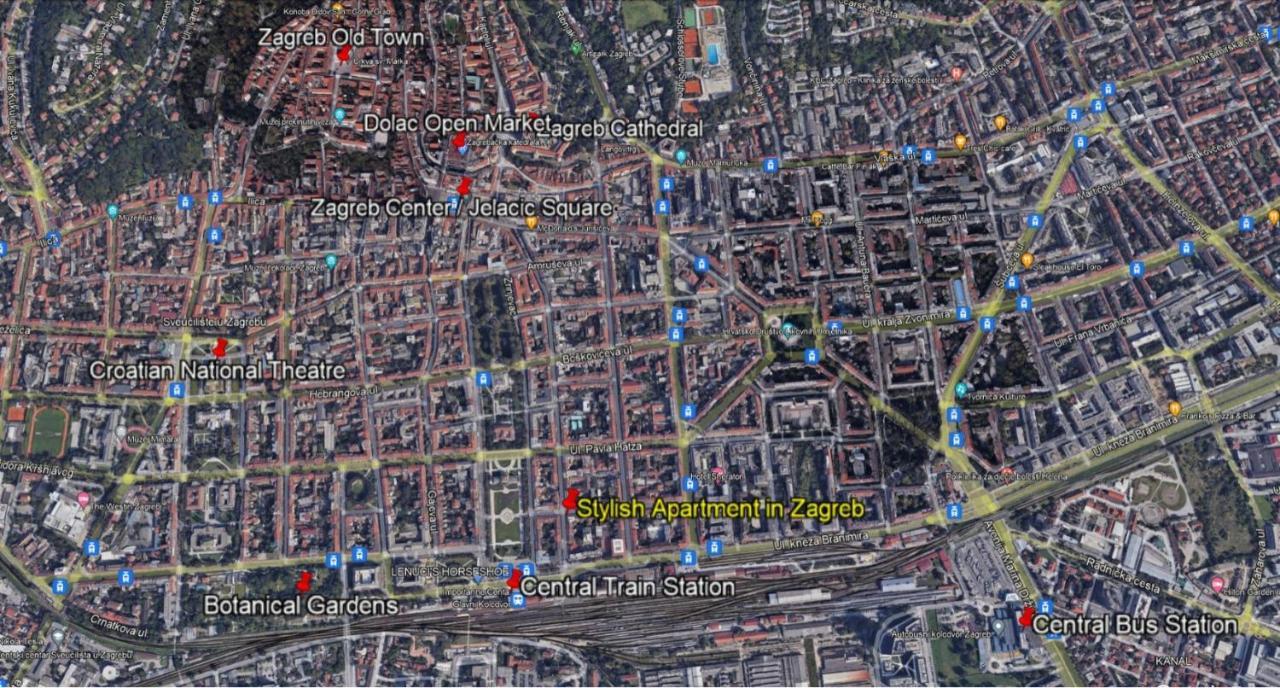 Stylish Apartment In Center Of ซาเกร็บ ภายนอก รูปภาพ